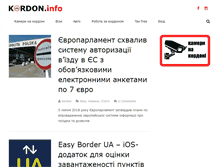 Tablet Screenshot of kordon.info